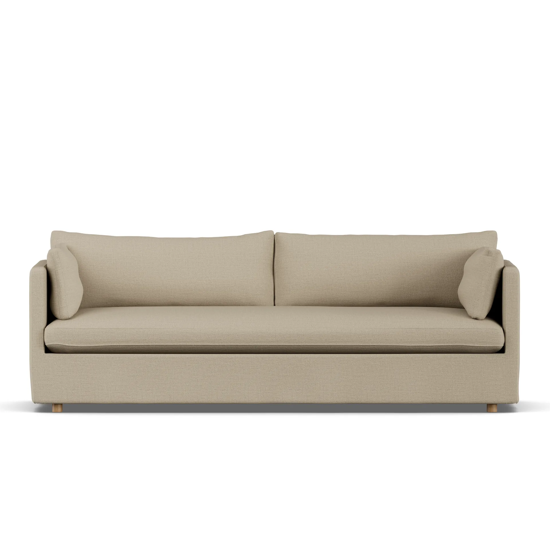 Linnevik sofa, Same Sand 6672-hvitoljet eik, 4-seters, med skjørt 1898