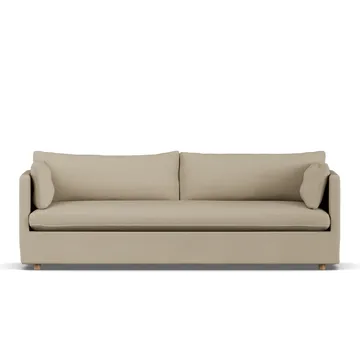 Linnevik sofa - Same Sand 6672-hvitoljet eik, 4-seters, med skjørt - 1898