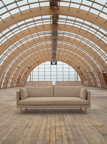 Linnevik sofa - Same Sand 6672-hvitoljet eik, 4-seters - 1898