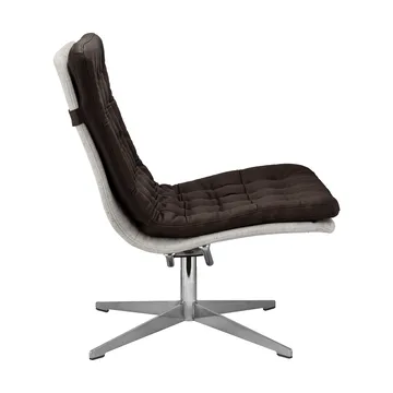 Loholm lenestol med svingfunksjon - Mørkebrunt lær-Bern Beige 0341 - 1898