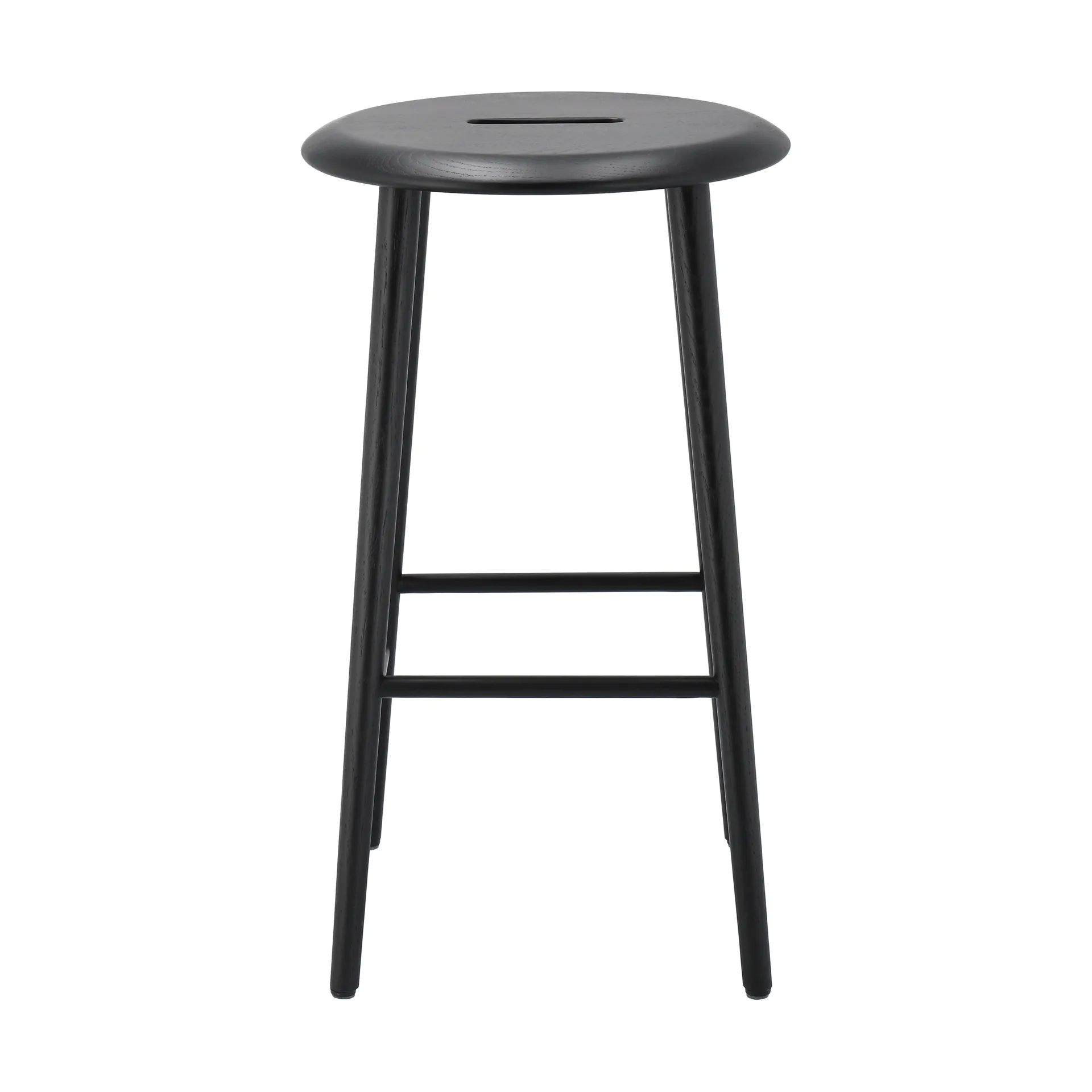 Norrabo rund barkrakk 65 cm, Svartlakkert eik 1898