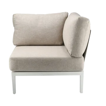 Santander modulsofa hjørnemodul - Hvit-beige - 1898