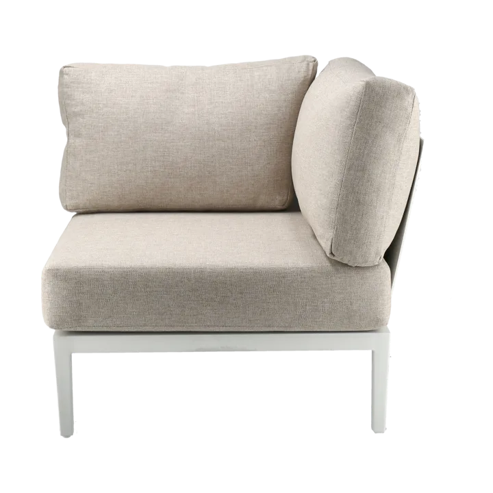 Santander modulsofa hjørnemodul - Hvit-beige - 1898