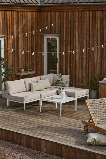 Santander modulsofa hjørnemodul - Hvit-beige - 1898