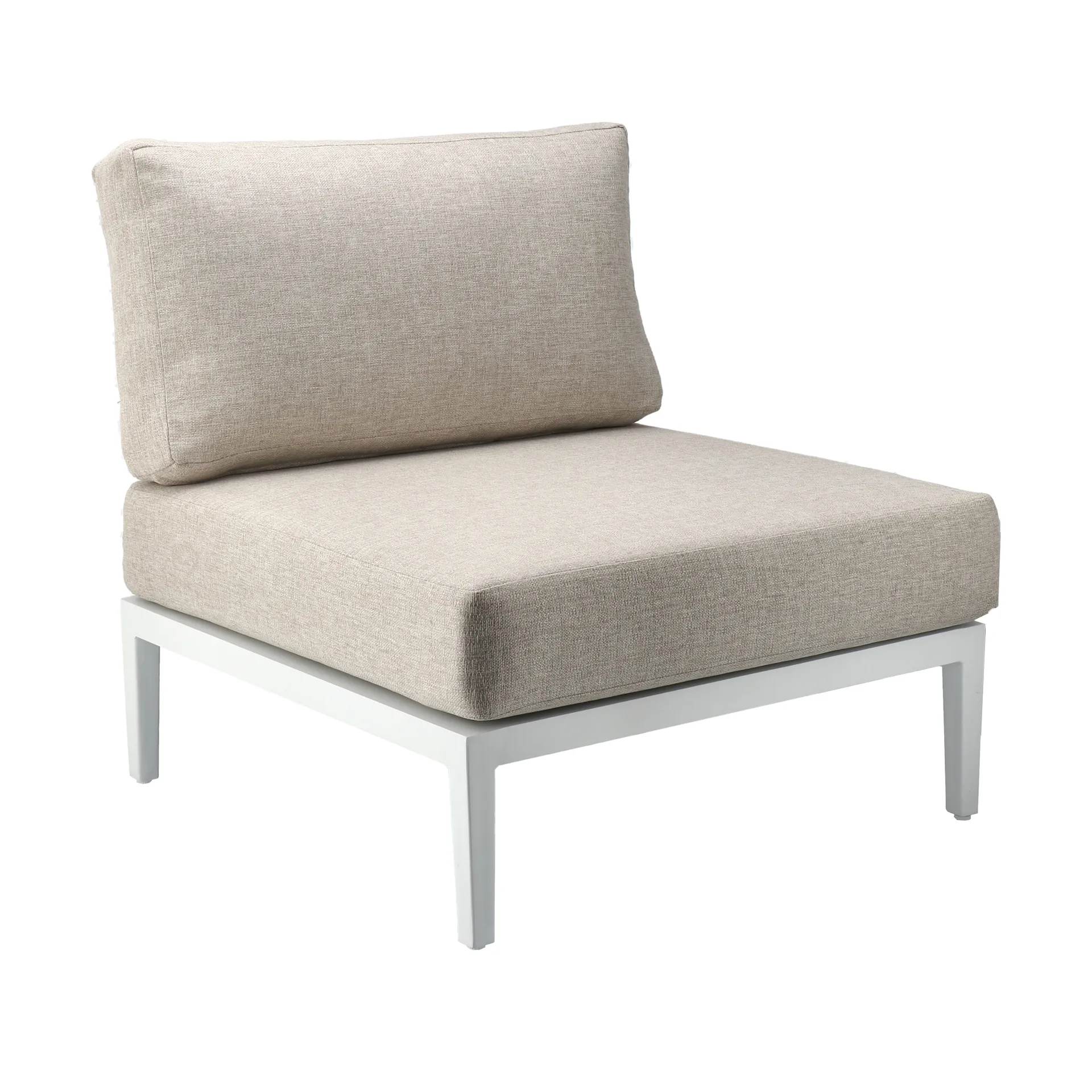 Santander modulsofa midtmodul, Hvit-beige 1898