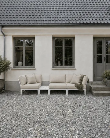 Santander modulsofa midtmodul - Hvit-beige - 1898