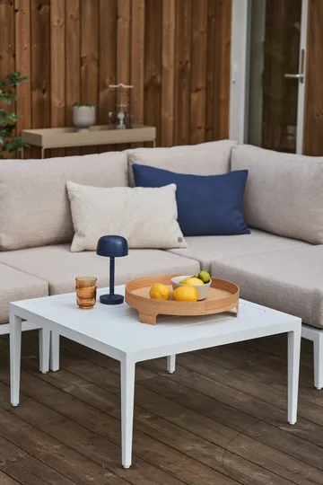 Santander salongbord 78 x 78 x 40 cm - Hvit aluminium - 1898