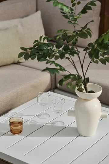 Santander salongbord 78 x 78 x 40 cm - Hvit aluminium - 1898