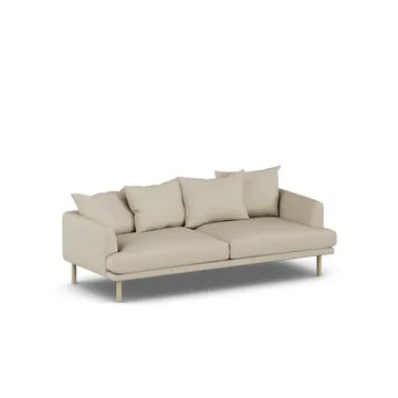 Sjövik sofa - Bern Beige 0341-hvitoljet eik, 3-seters - 1898