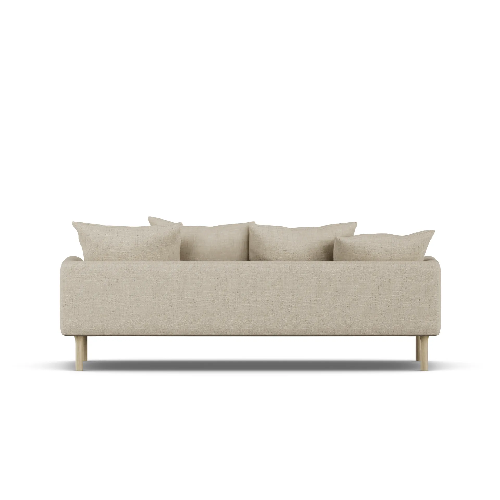 Sjövik sofa, Bern Beige 0341-hvitoljet eik, 3-seters 1898