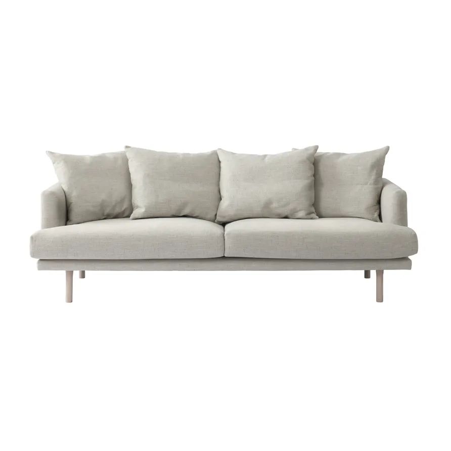 Sjövik sofa, Bern Beige 0341-vitoljet eik, 3-seter 1898