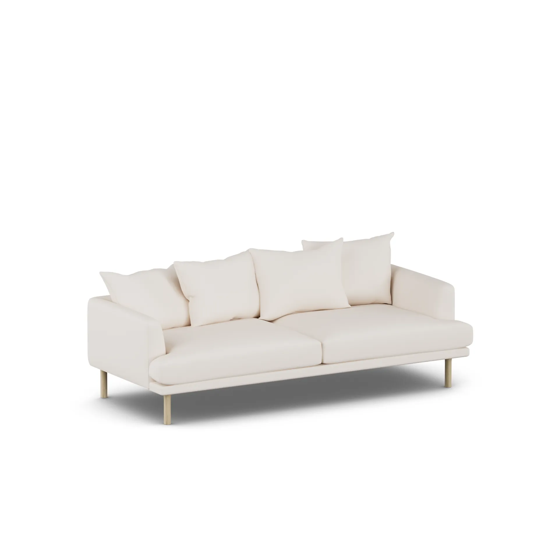 Sjövik sofa, Caleido Beige 9600-hvitoljet eik, 3-seters 1898
