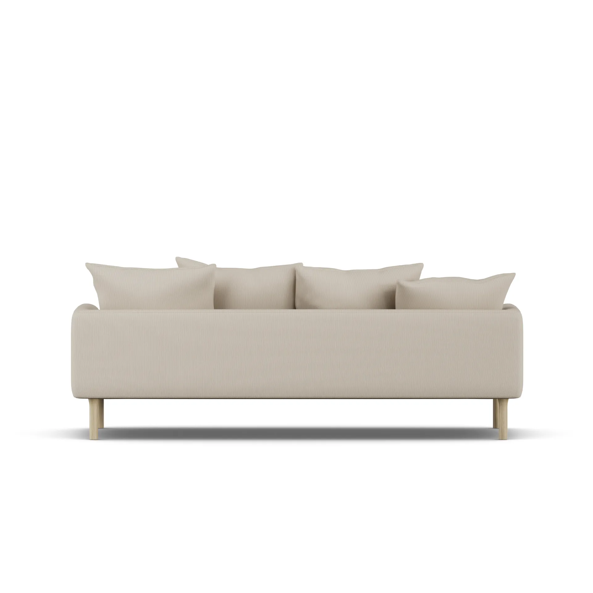 Sjövik sofa, Jump Beige 1956-hvitoljet eik, 3-seters 1898