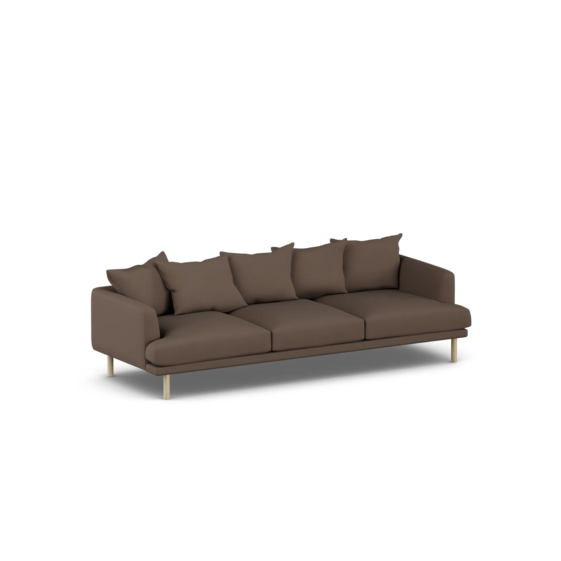 Sjövik sofa, Jump Brown 1955-hvitoljet eik, 3,5-seters 1898