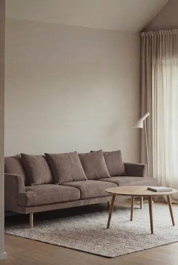 Sjövik sofa - Jump Brown 1955-hvitoljet eik, 3,5-seters - 1898