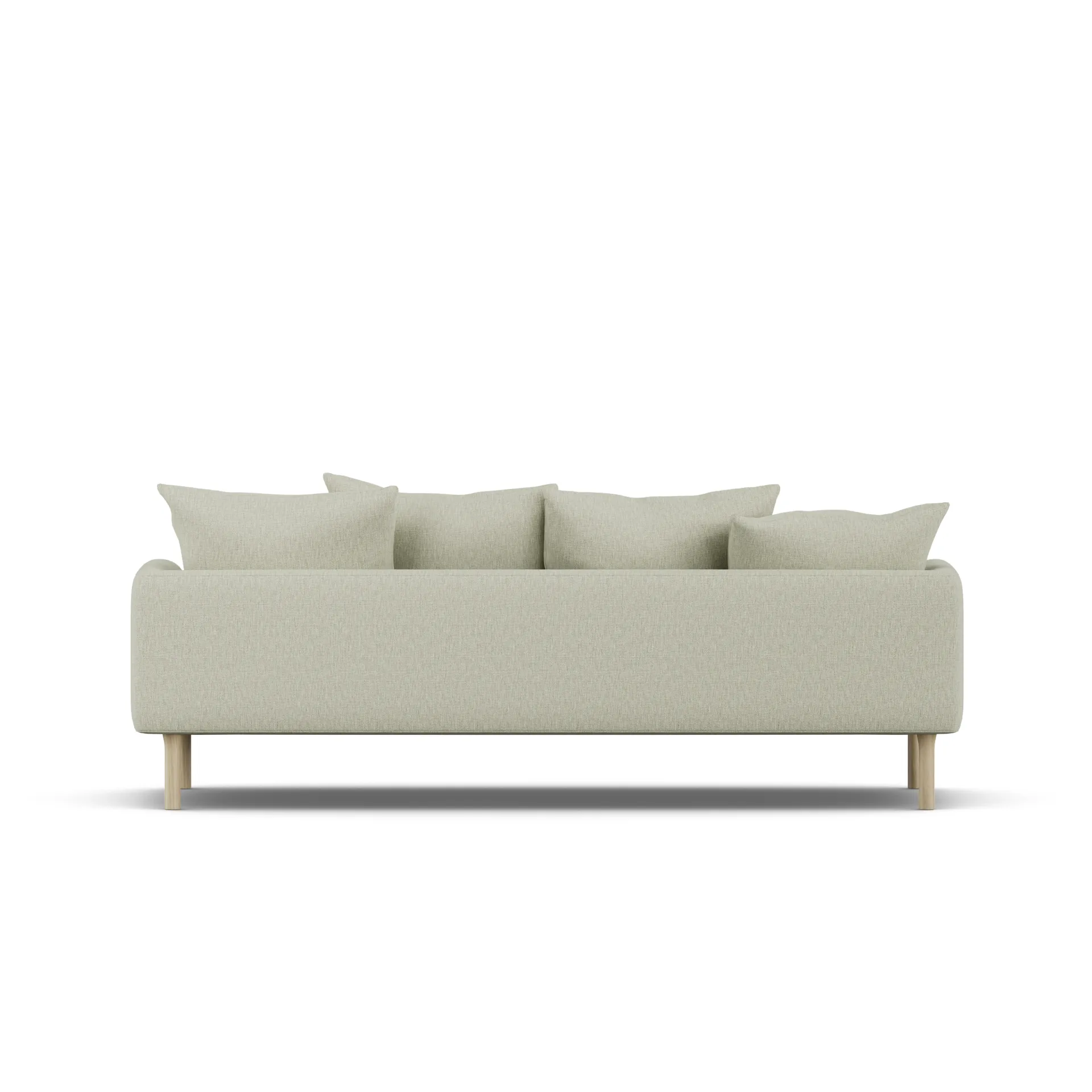 Sjövik sofa, Luiza Beige 3981-hvitoljet eik, 3-seters 1898