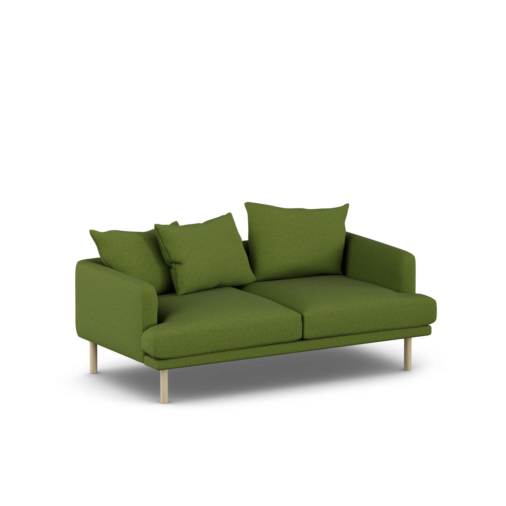 Sjövik sofa, Luiza Green 3975-hvitoljet eik, 2,5-seters 1898