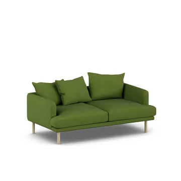 Sjövik sofa - Luiza Green 3975-hvitoljet eik, 2,5-seters - 1898