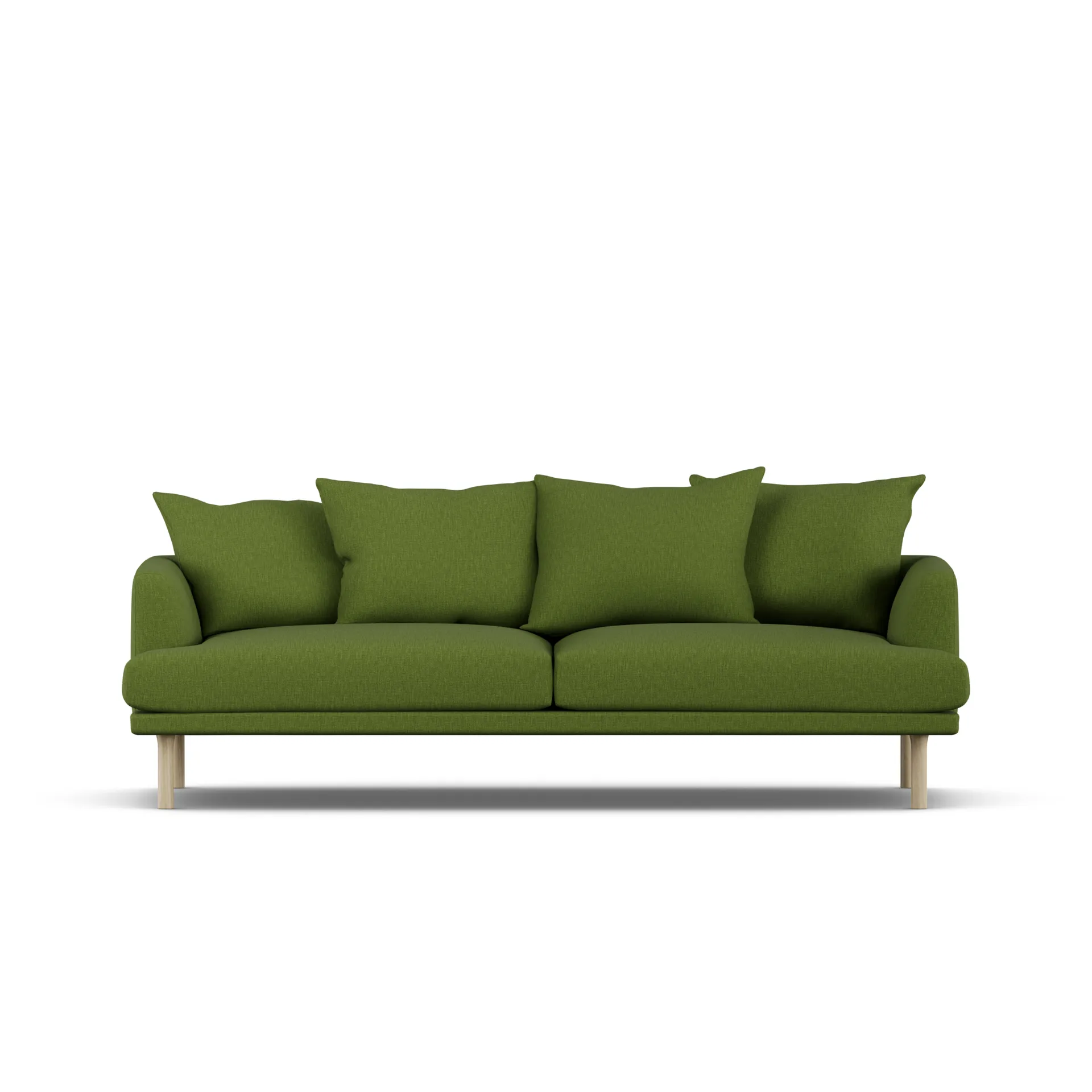 Sjövik sofa, Luiza Green 3975-hvitoljet eik, 3-seters 1898