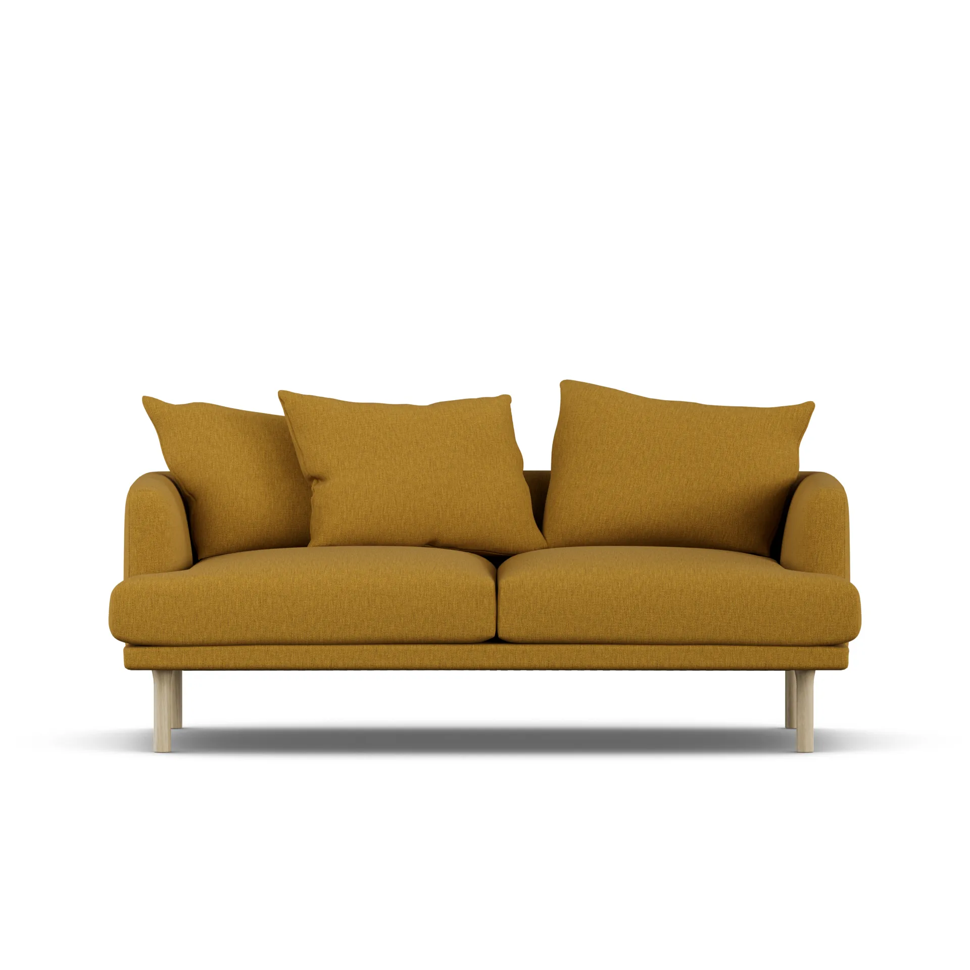 Sjövik sofa, Luiza Mustard 3972-hvitoljet eik, 2,5-seters 1898
