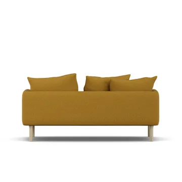 Sjövik sofa - Luiza Mustard 3972-hvitoljet eik, 2,5-seters - 1898
