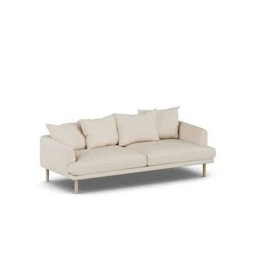 Sjövik sofa - Same Beige 6670-hvitoljet eik, 3-seters - 1898