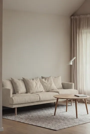 Sjövik sofa - Same Beige 6670-hvitoljet eik, 3,5-seters - 1898