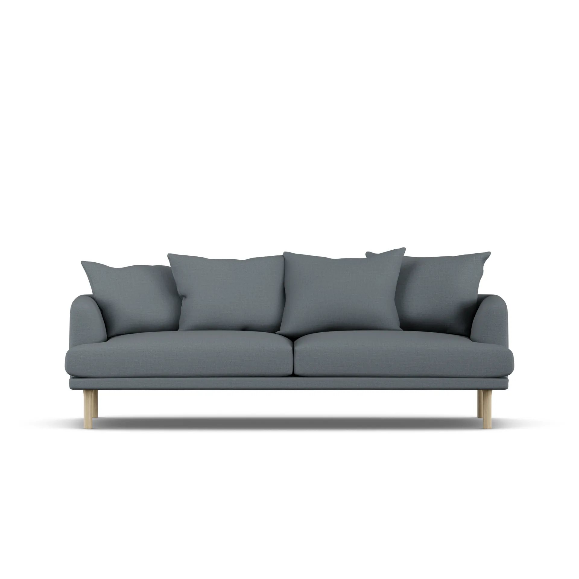 Sjövik sofa, Same Blue 6678-hvitoljet eik, 3-seters 1898