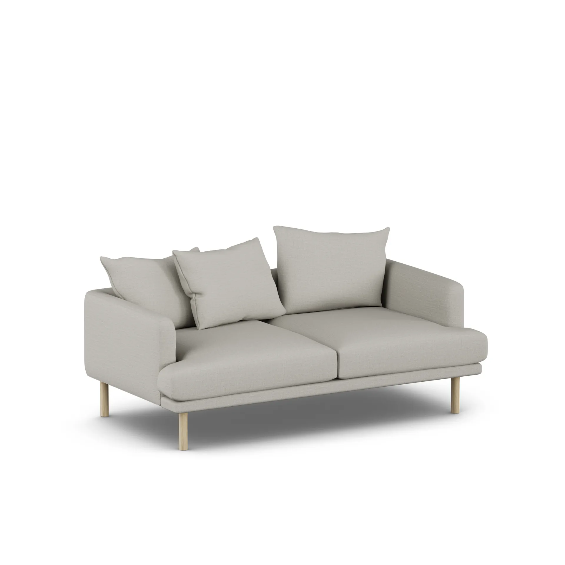 Sjövik sofa, Same Grey 6673-hvitoljet eik, 2,5-seters 1898