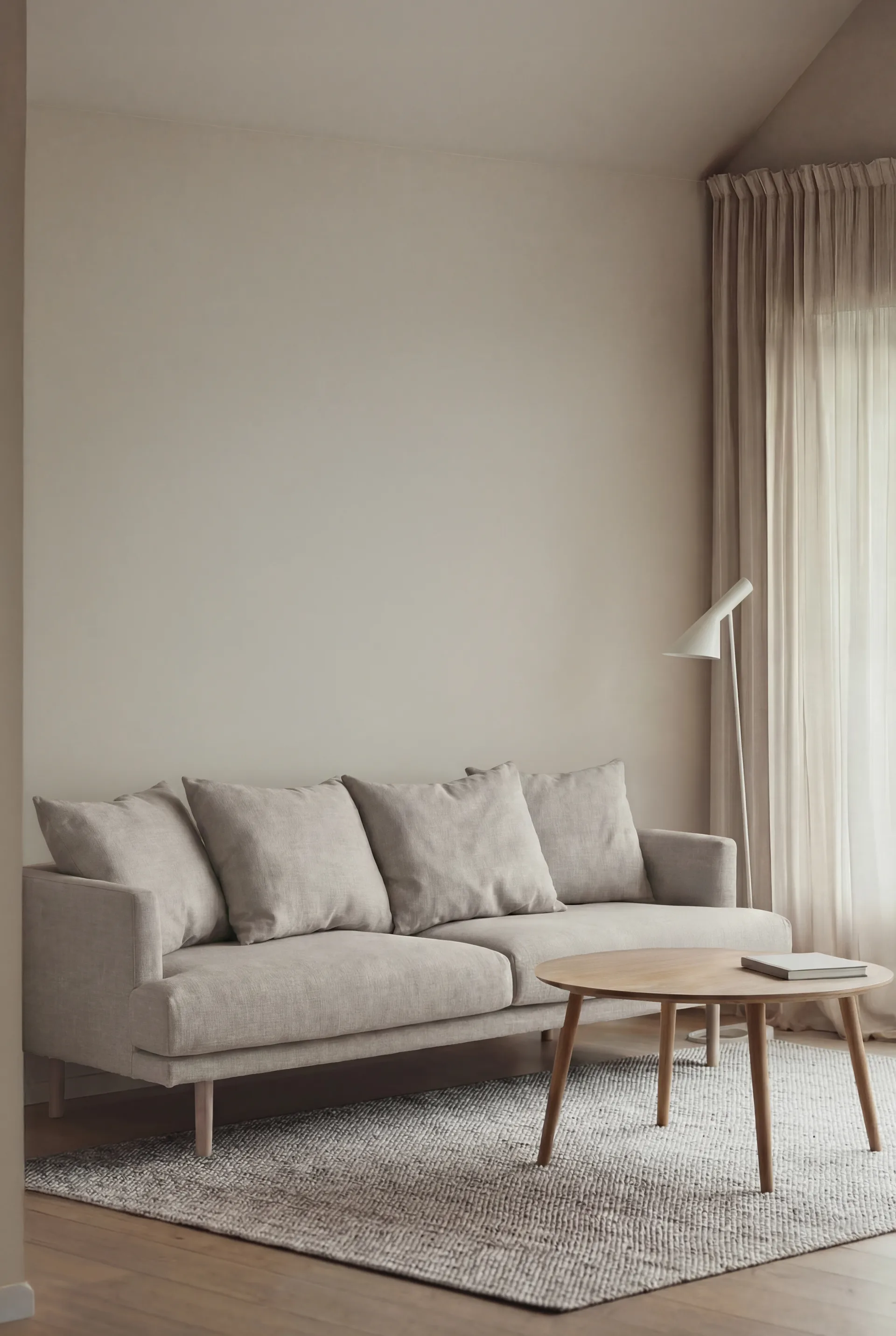 Sjövik sofa, Same Grey 6673-hvitoljet eik, 3-seters 1898