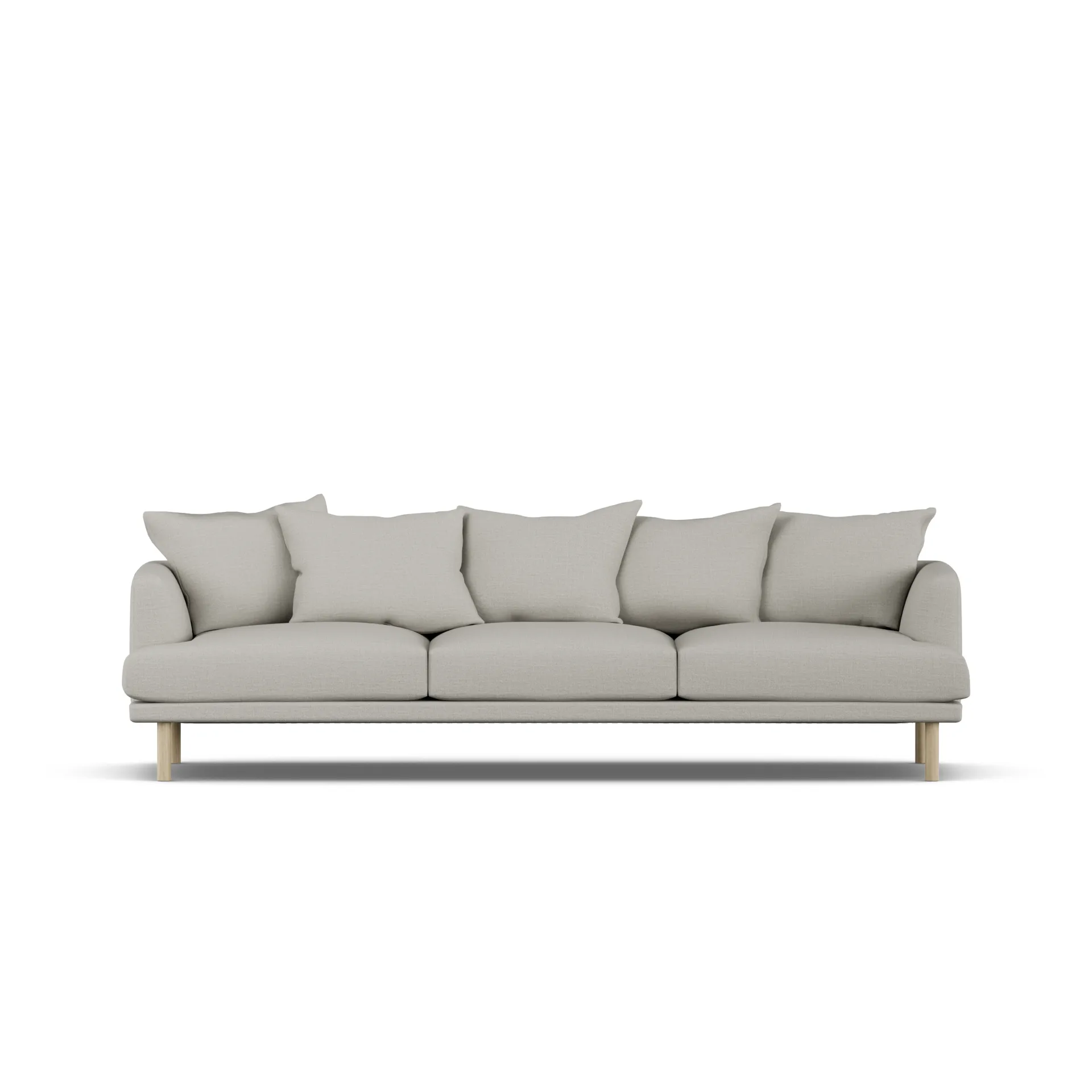 Sjövik sofa, Same Grey 6673-hvitoljet eik, 3,5-seters 1898