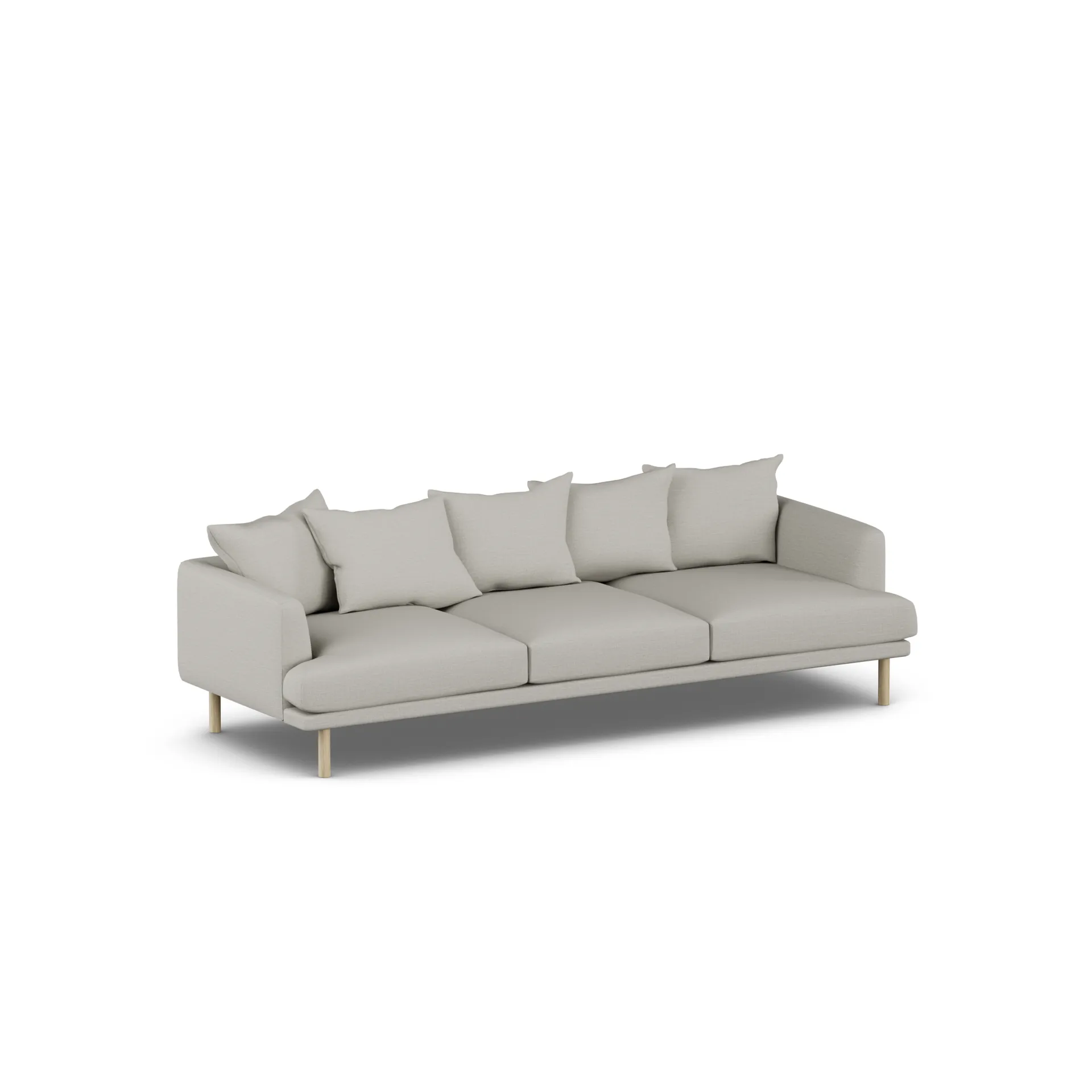 Sjövik sofa, Same Grey 6673-hvitoljet eik, 3,5-seters 1898