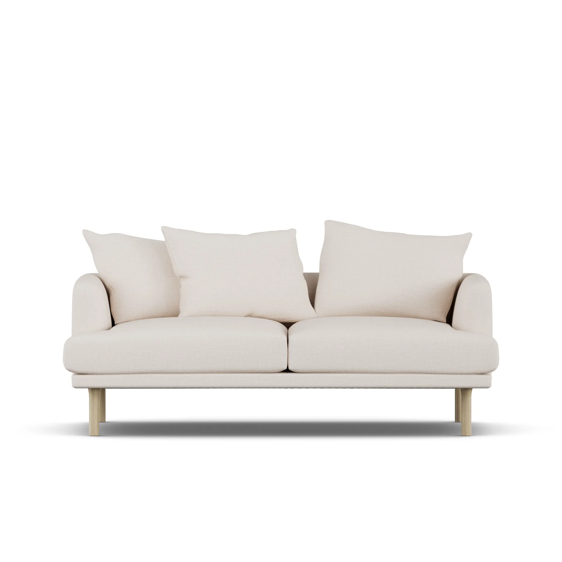 Sjövik sofa, Same Off White 6671-hvitoljet eik, 2,5-seters 1898