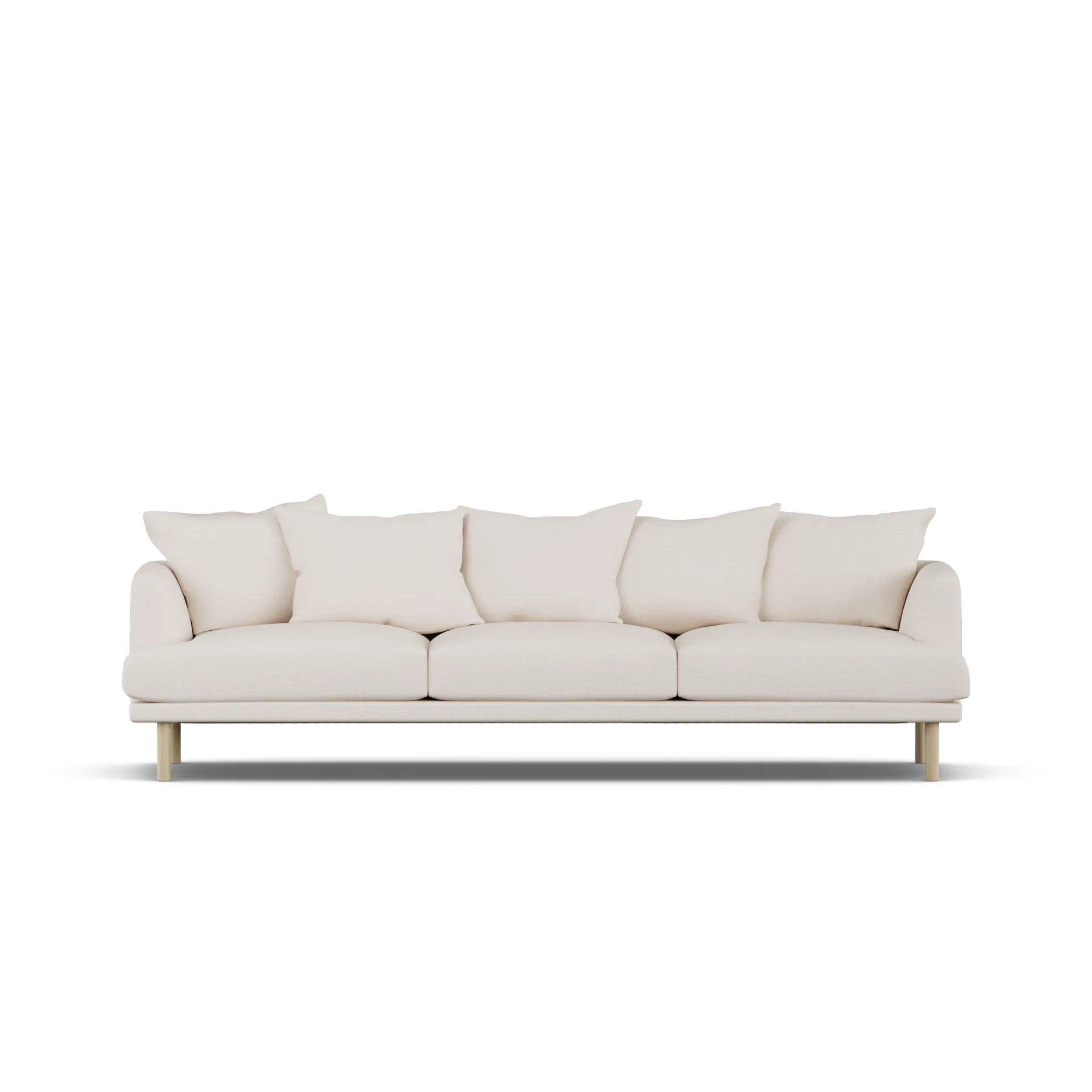 Sjövik sofa, Same Off White 6671-hvitoljet eik, 3,5-seters 1898