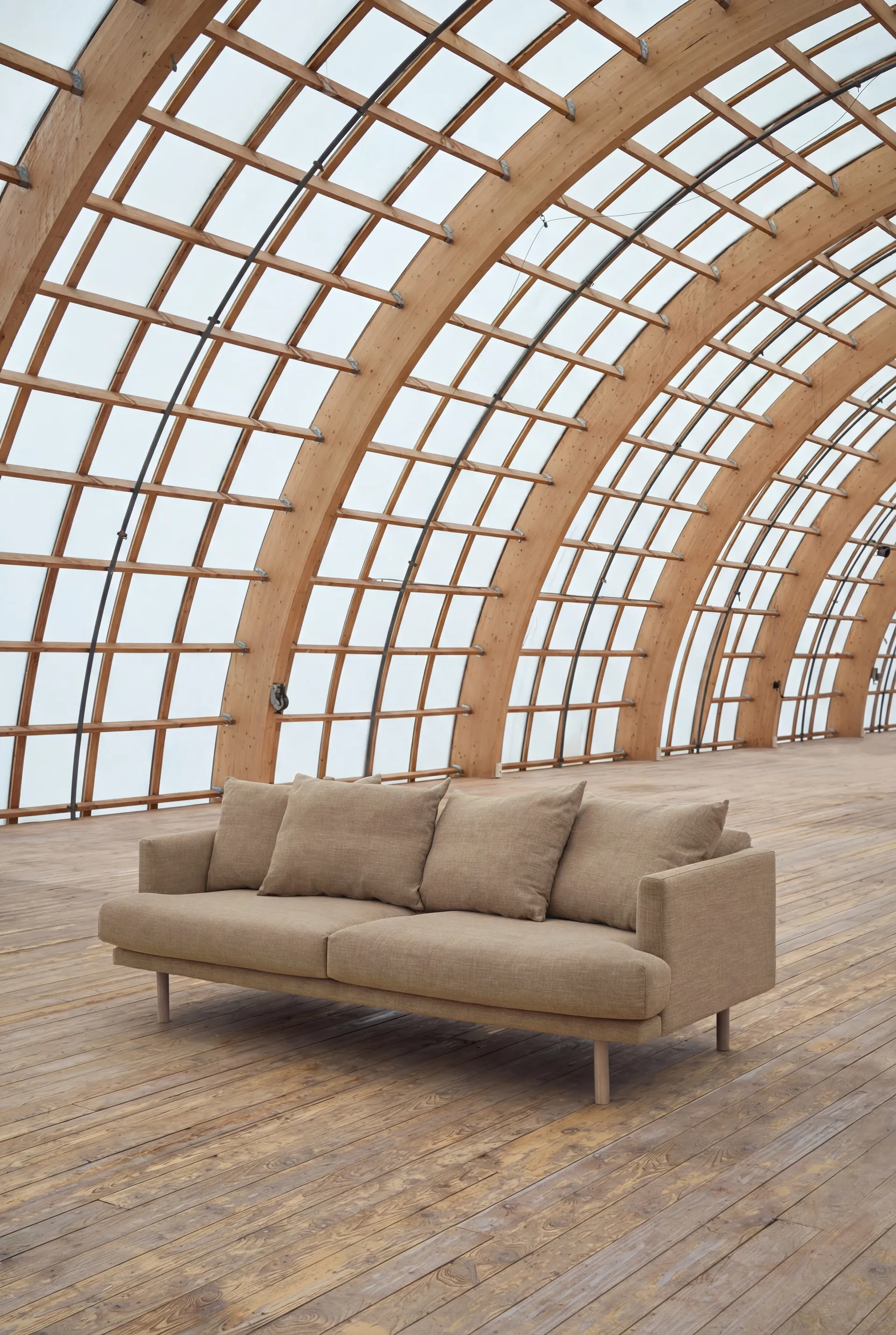 Sjövik sofa, Same Sand 6672-hvitoljet eik, 3-seters 1898