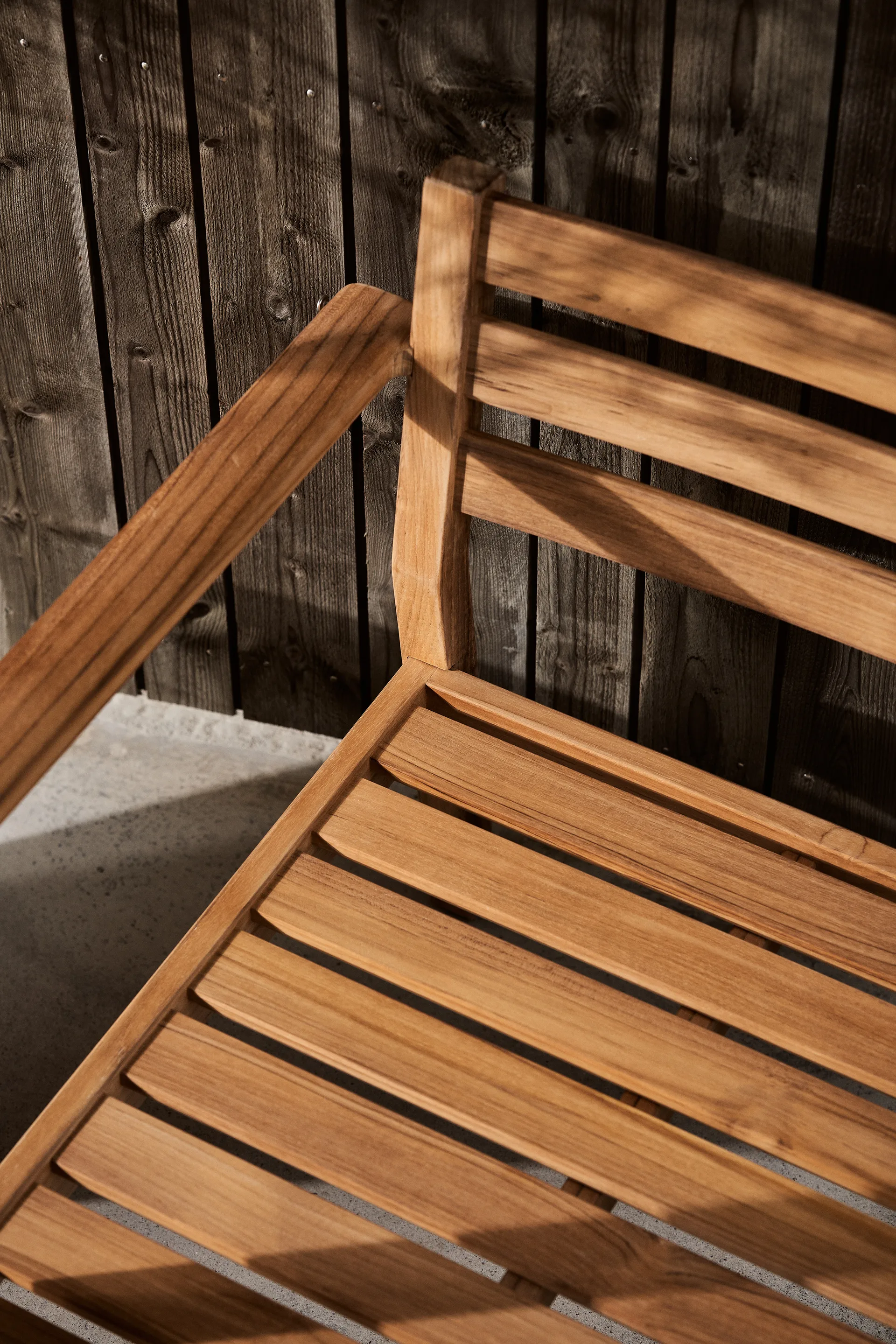 Stockaryd loungestol teak/light grey,  1898