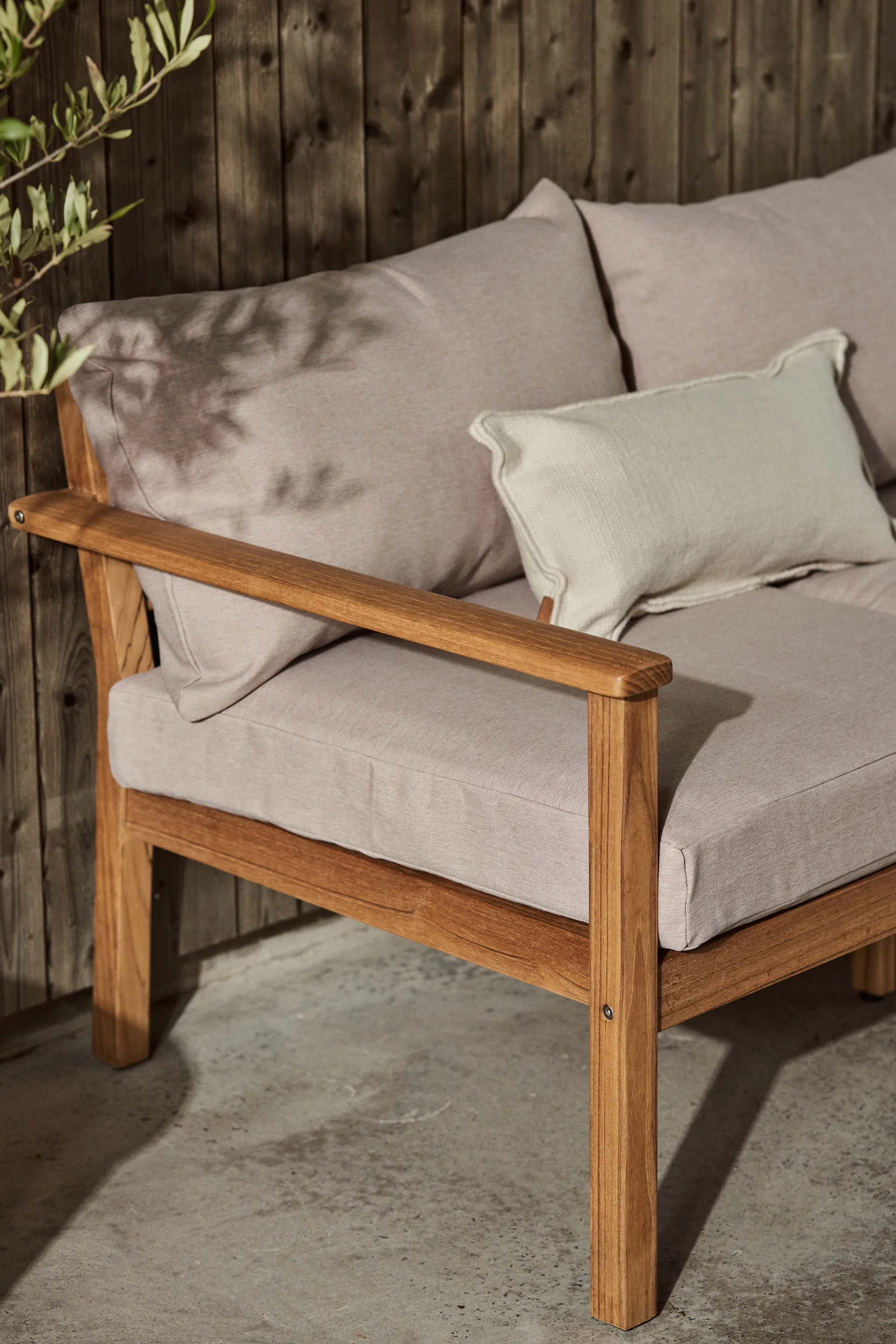 Stockaryd sofa 3-seter teak/beige,  1898