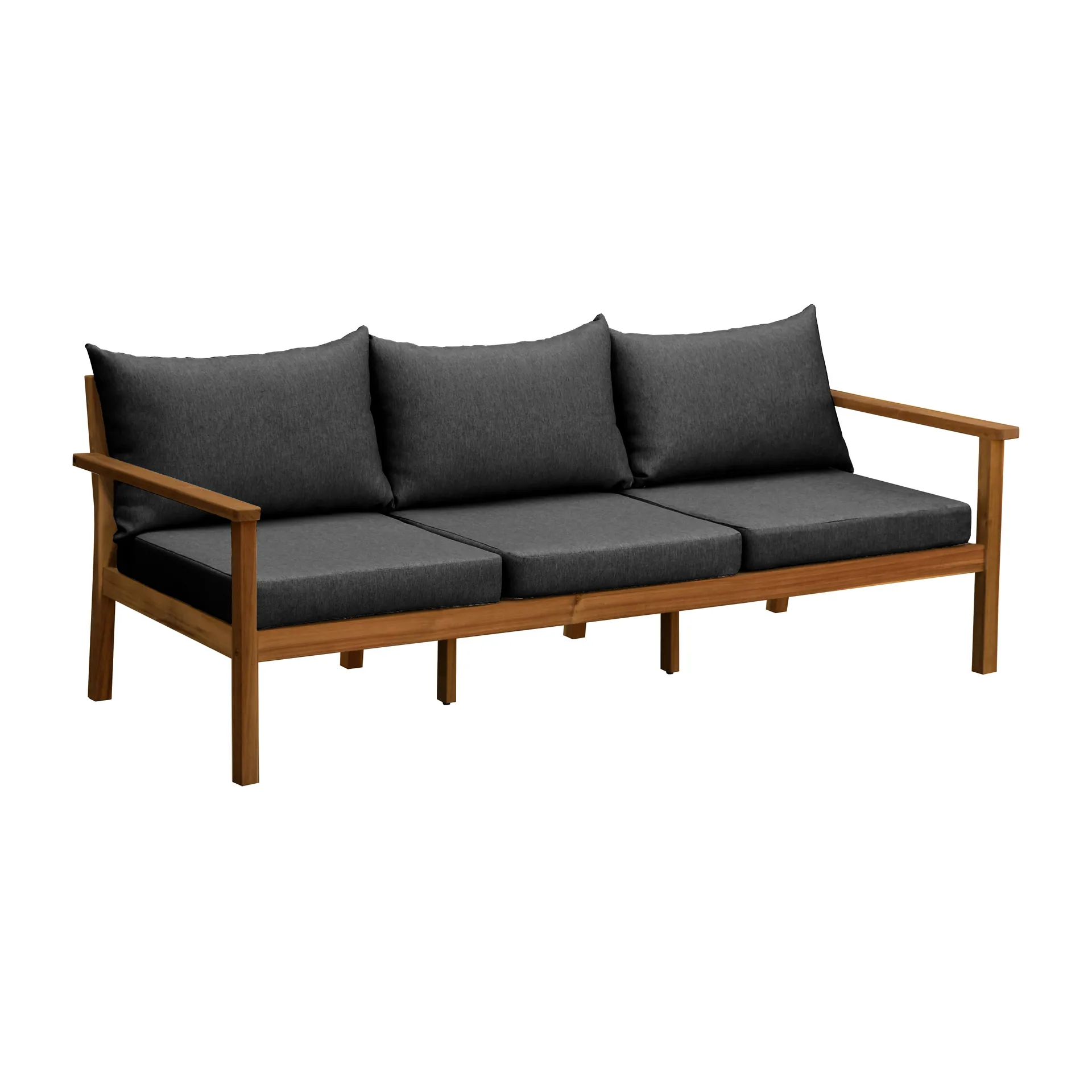 Stockaryd sofa 3-seter teak/dark grey,  1898