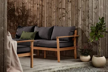 Stockaryd sofa 3-seter teak/dark grey - 1898
