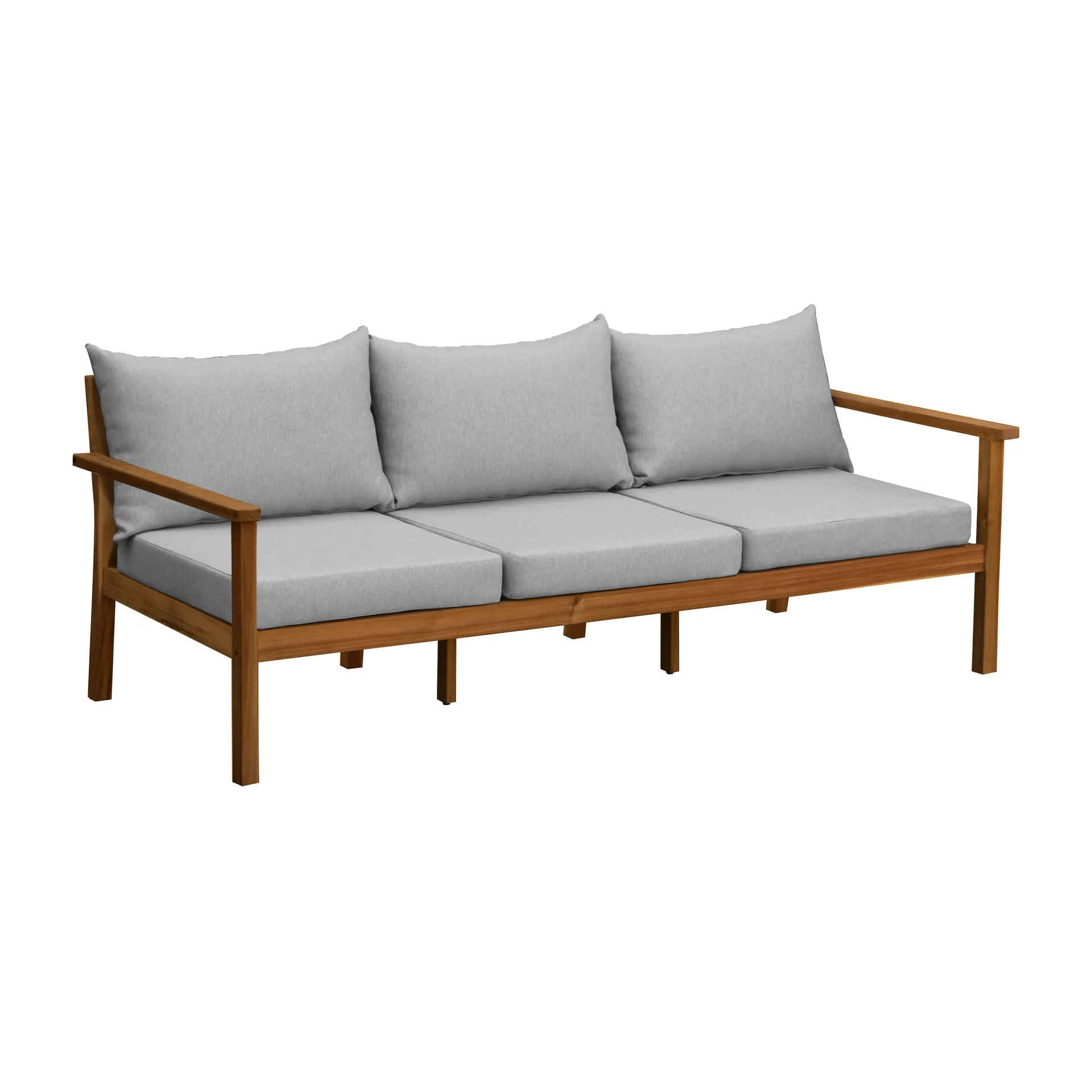 Stockaryd sofa 3-seter teak/light grey,  1898