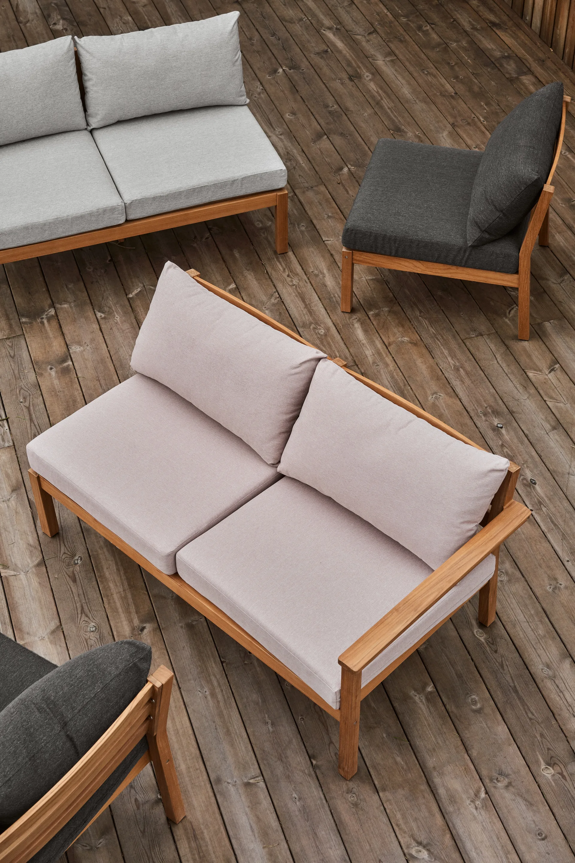 Stockaryd sofa modul 2-seter venstre teak/beige,  1898