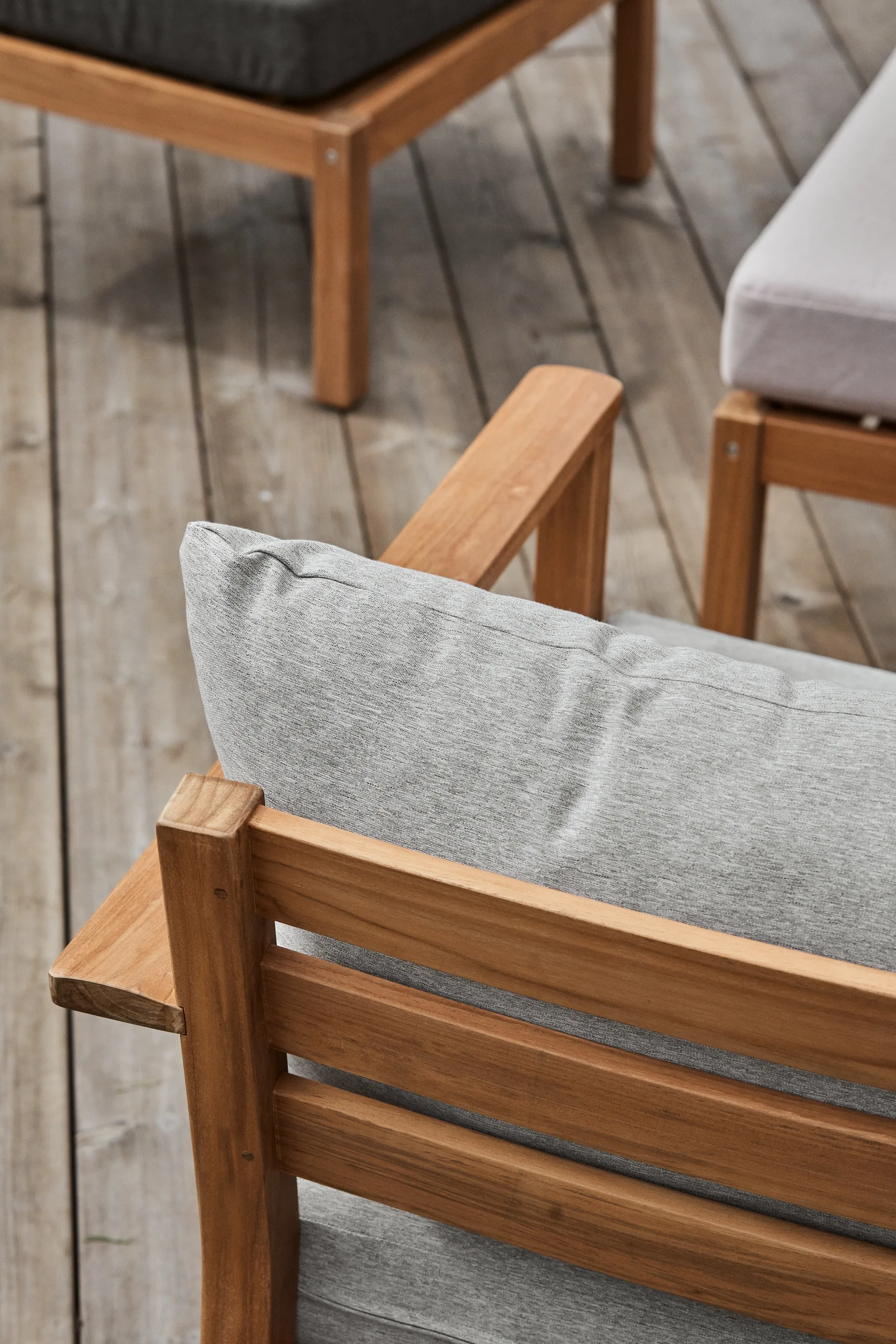Stockaryd sofamodul 2-seter høyre teak/light grey,  1898