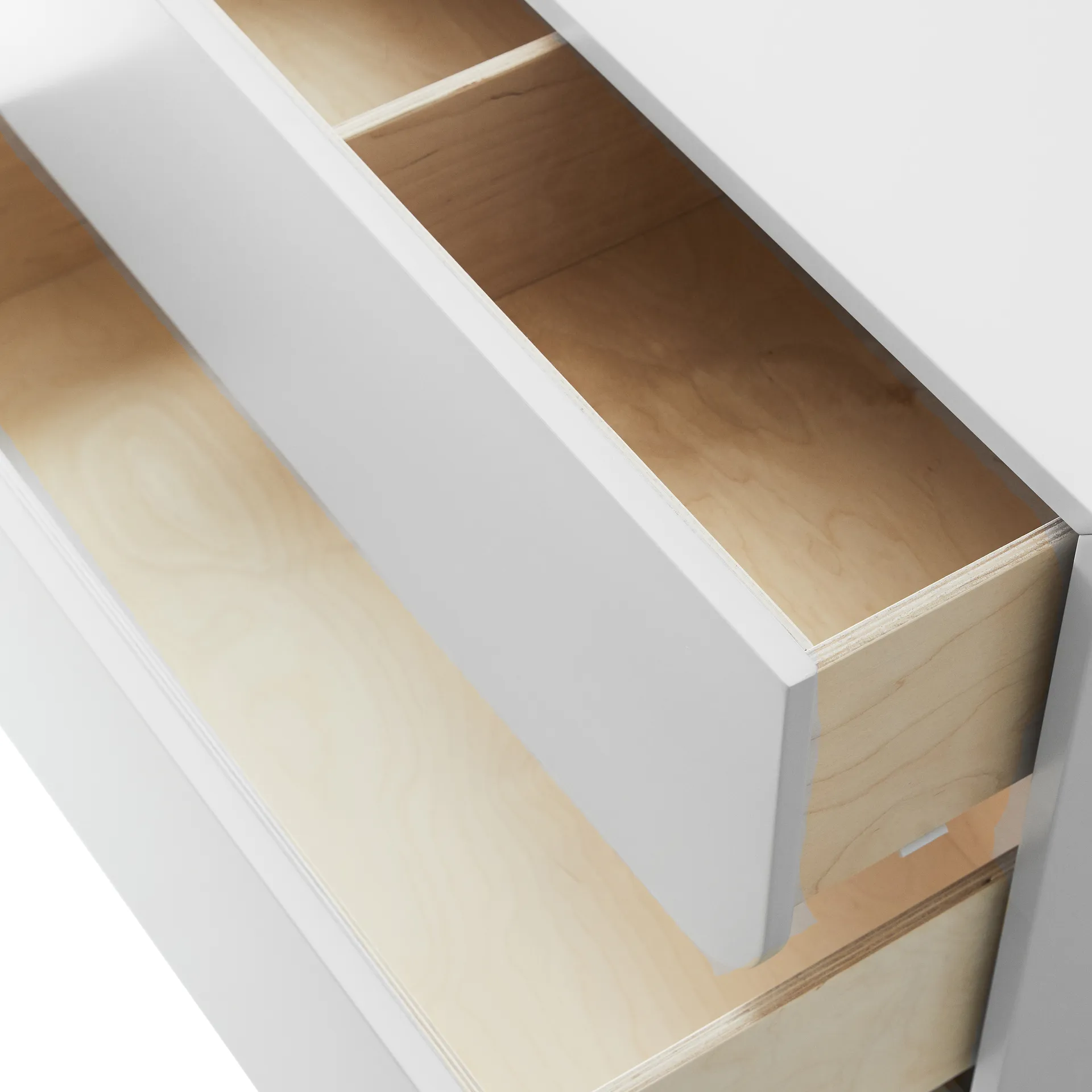 Vidja Høy Kommode, Hvit lakk, 5 skuffer 1898