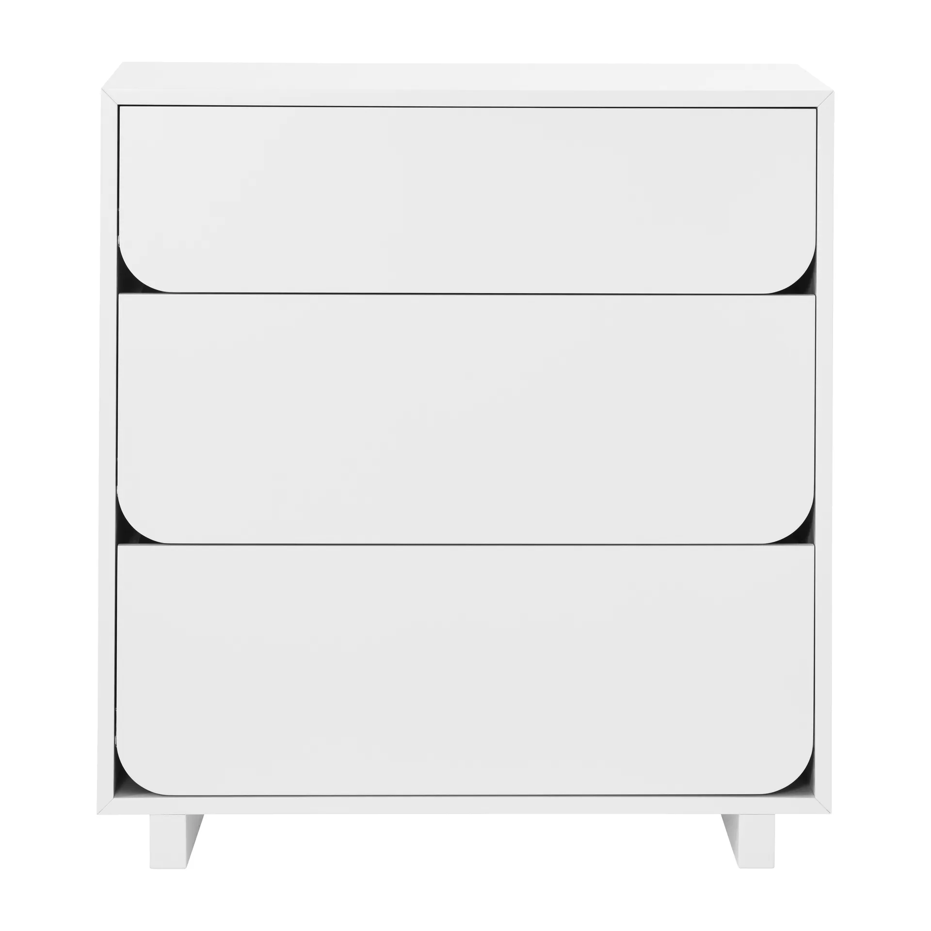 Vidja kommode lav 3 skuffer, Hvit 1898