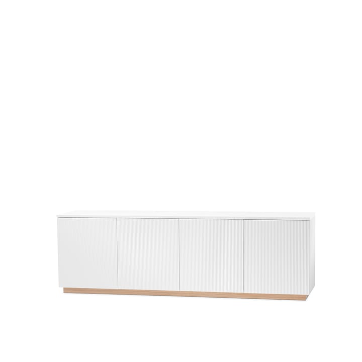 Beam sideboard - Hvitlakkert, sokkel i hvitoljet eik - A2