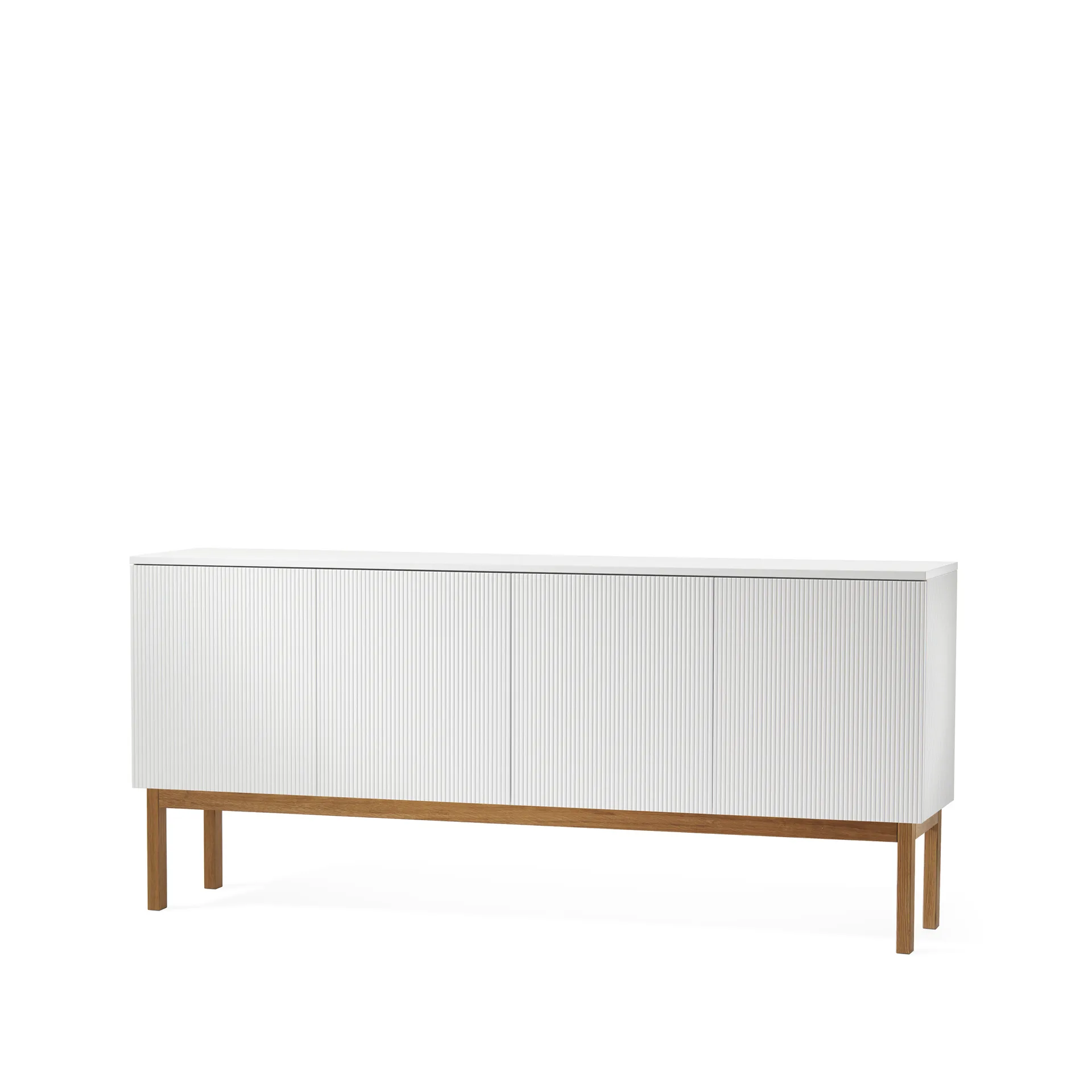 Beam sideboard, Hvitlakkert, stativ i oljet eik A2