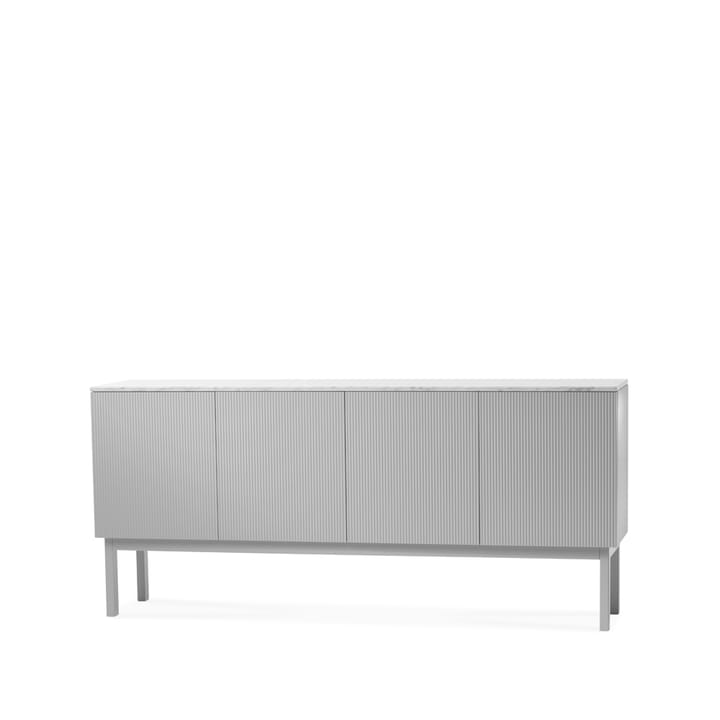 Beam sideboard - Lysegrå, lysegrått stativ, topplate i carrara marmor - A2