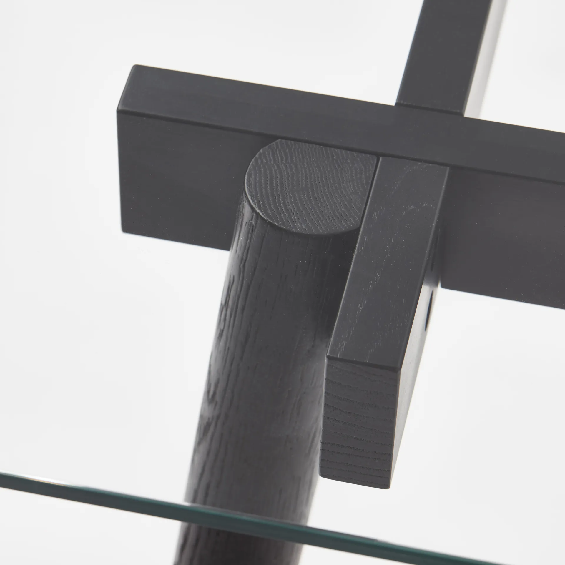 Corners spisebord, eik hvitoljet, glass A2