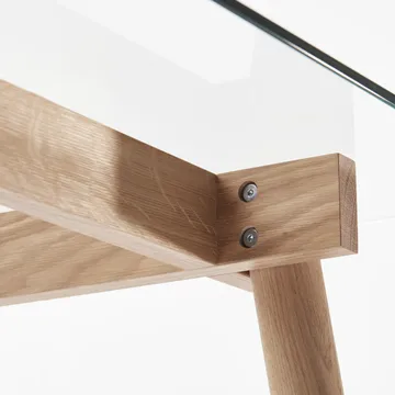 Corners spisebord - eik oljet, glass - A2