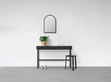 Echo veggspeil - Svart, 43x63 cm - A2